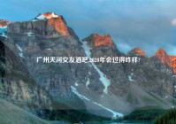 广州天河交友酒吧,2020年会过得咋样?