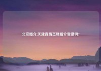 北京婚介,天津真情觅缘婚介靠谱吗?
