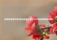岳阳微信聊天群,现在回湖北除了48小时内的核酸证明?