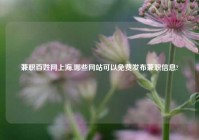 兼职百姓网上海,哪些网站可以免费发布兼职信息?