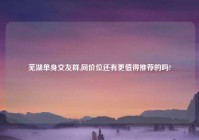 芜湖单身交友群,同价位还有更值得推荐的吗?