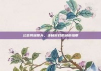 北京同城聊天，连接你我的城市纽带