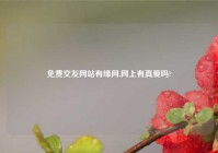 免费交友网站有缘网,网上有真爱吗?