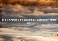 四平百姓网免费发布信息,吉林省第一波感染高峰时间预测出炉?
