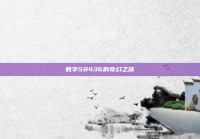 数字58436的奇幻之旅