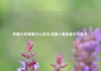 开婚介所需要什么条件,当媒人要具备什么条件?