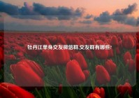 牡丹江单身交友微信群,交友群有哪些?