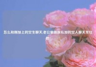 怎么和刚加上的女生聊天,老公偷偷跟私加的女人聊天发红包?