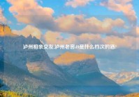 泸州相亲交友,泸州老窖d9是什么档次的酒?