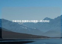珍爱网站,有哪些让你眼前一亮的网站?