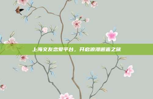 上海交友恋爱平台，开启浪漫邂逅之旅