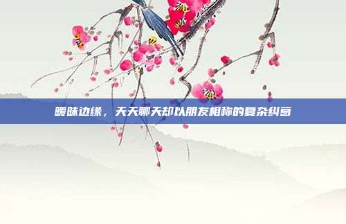 暧昧边缘，天天聊天却以朋友相称的复杂纠葛