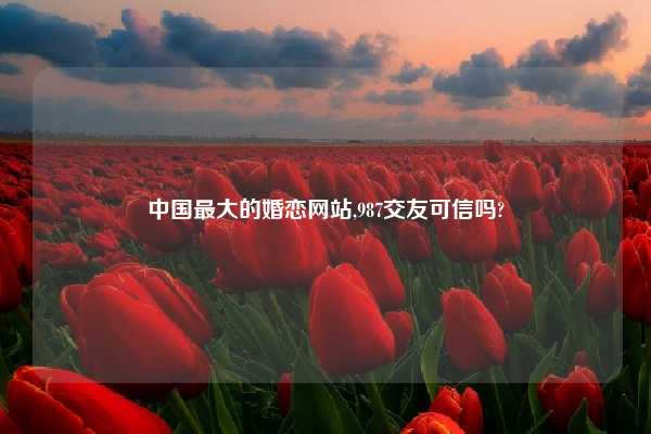中国最大的婚恋网站,987交友可信吗?
